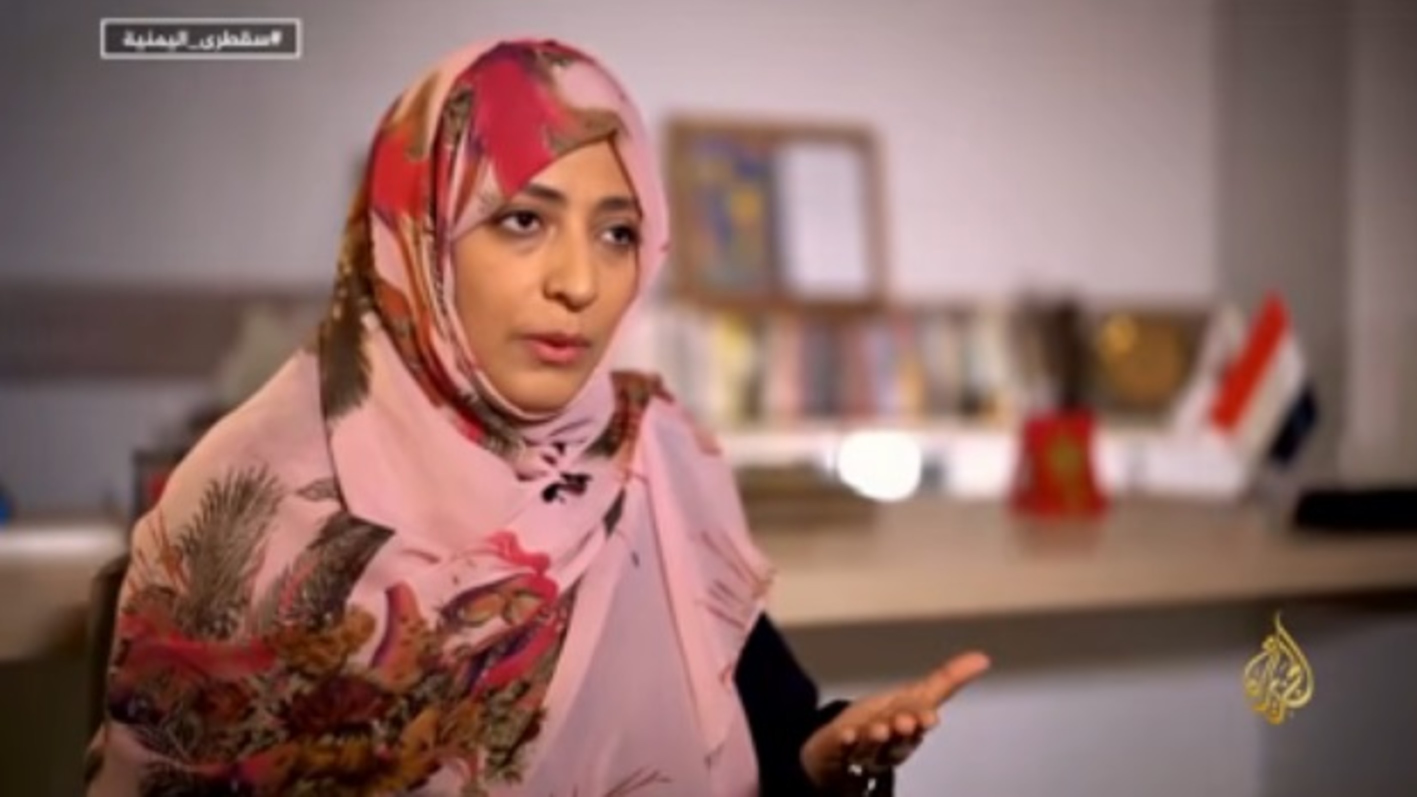 حديث الناشطة الحائزة على جائزة نوبل للسلام توكل كرمان مع موقع الجزيرة نت